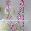 28*28MM flower acrylic crystal plastic bead garland wholesale